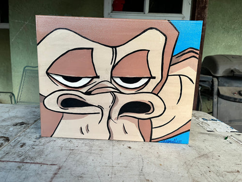 12" x 14" Acrylic Painting - Bored Ape (BAYC) by Michael Randall